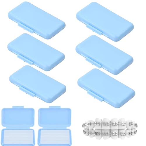 8 cajas de cera para aparatos ortopédicos, cera de ortodoncia para aparatos ortopédicos, cera dental para portadores y pacientes para proteger el cuidado bucal Cuidado bucal Frenillos