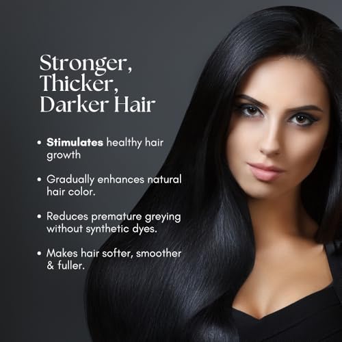 Atrimed Denz & Darc Herbal Hair Oil | 100 ml | Enriched with Nutrients & Safe Herbal Colouring Pigments | Promotes Hair Growth & Natural Hair Colour | With Bringaraja, Amalaki & Nili (Pack of 3)