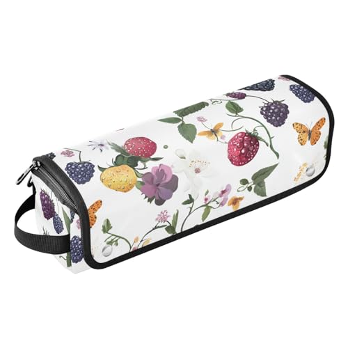 Bolsa de viaje para herramientas de cabello para mujeres con almohadilla resistente al calor organizador portátil para planchas, rizadores, secador miniatura 1