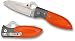 Spyderco Firefly G-10 Orange Plain Edge Knife