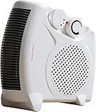 1Above Portable Flat/Upright 2000W Electric Fan Heater with 2 Heat settings & Cool Function | Low Energy Usage | Perfect Electric Room Heater