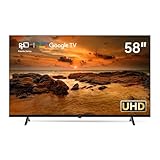 FPD 58 Inch Smart TV, 4K UHD Google TV with Google Play and Google Cast Built-in, HDR 10 Television with Voice Assistant Remote, WiFi Stream Live LED Flat Screen TVs, Dolby Audio(AG58-P1,2025)