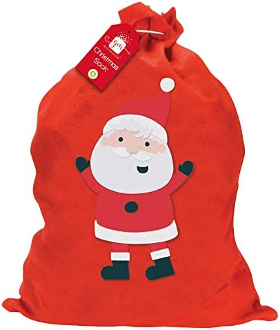 2 X LARGE FATHER CHRISTMAS SANTA SACK RED STOCKING GIFT PRESENTS XMAS