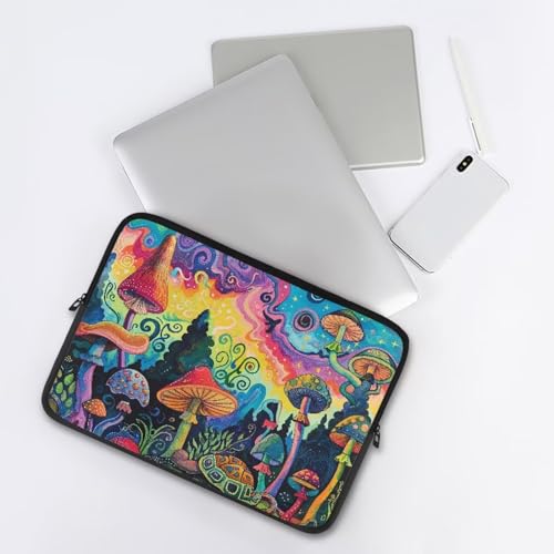 Funda para Laptop con diseño de Rainbow Mushroom Forest miniatura 5