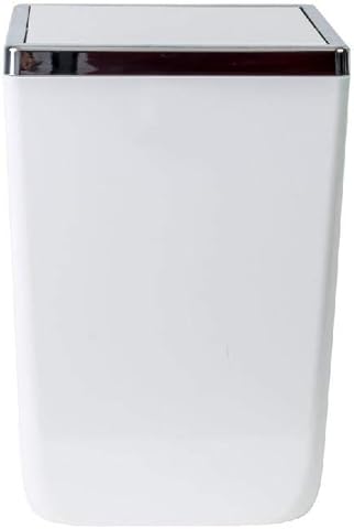 Primanova Toskana Kapaklı Kova, Plastik/Çelik, 6 lt, 175 x 175 x 260 mm, Beyaz