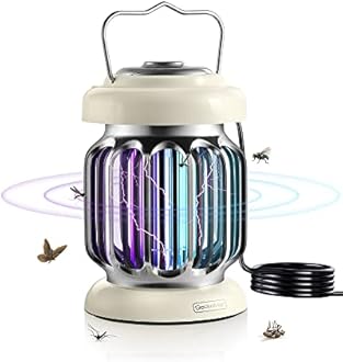 GeckoMan Hybrid Spectrum, Waterproof Switch Bug Zapper Outdoor Bug Zapper Indoor Mosquito Repellent Outdoor Patio Mosquito Zapper Electric Fly Zapper Fruit Fly Trap for Indoors Killer