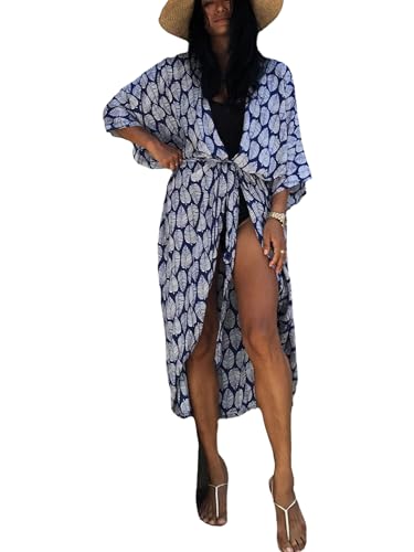 Image of Kaftan Dresses for Women Plus Size Summer Beach Dress with Print and Swim Cover Ups