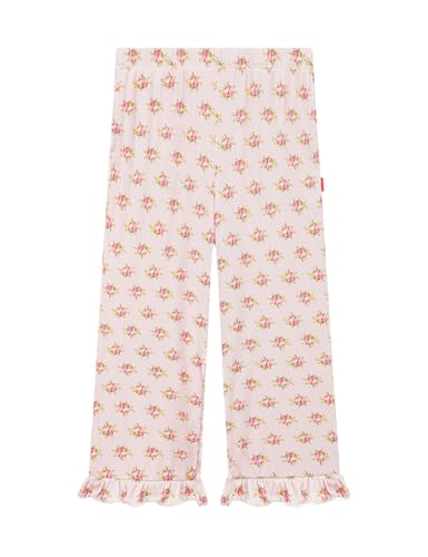 Image of Toddler Girl Pants Soft Bamboo Viscose Casual Ruffle Wide Leg Trousers for Kids with Pockets