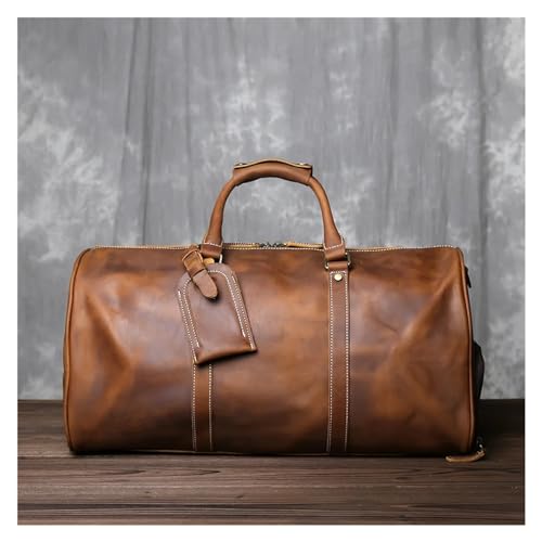 Retro Male Travel Bag Leather Travel Bag For Men Cowhide Large Capacity Single Shoulder Bag For Men2