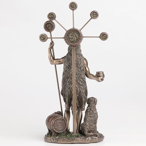Escultura Sucellus Dios Celta de la Fertilidad 23.75 pulg miniatura 3