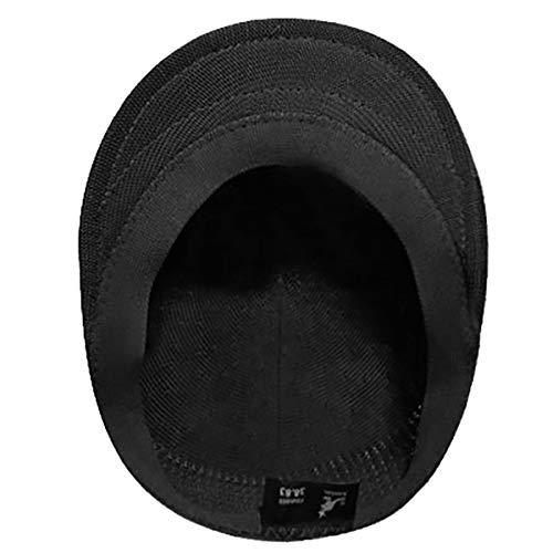 Kangol Tropic 504 Ventair Ivy Cap for Men and Women, Flat Cap, Small, Black
