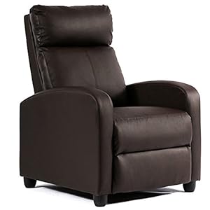 FDW Recliner Chair Reclining Sofa Leather Chair Home Theater Seating Lounge with Padded Seat Backrest
