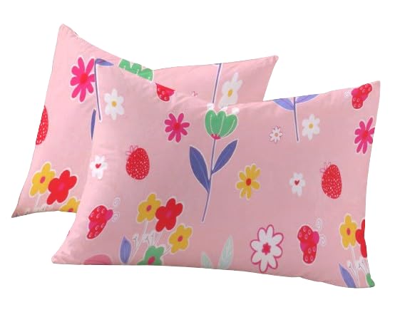 Image of RD TREND 210 TC Premium Glace Cotton Assorted King Size Printed Floral Design Pillow Cover -18 inchX28 inch Inches,(Pack of 6) of Any 12 Pieces Color Multi-7