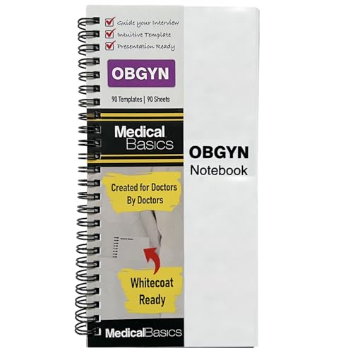 OB/GYN Tall Notebook – Obstetrics & Gynecology H&P Templates for Medical Students, OB Residents, NP,