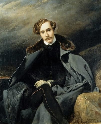 Impression sur toile haut de gamme du portrait de Baryatinsky par Horace Vernet