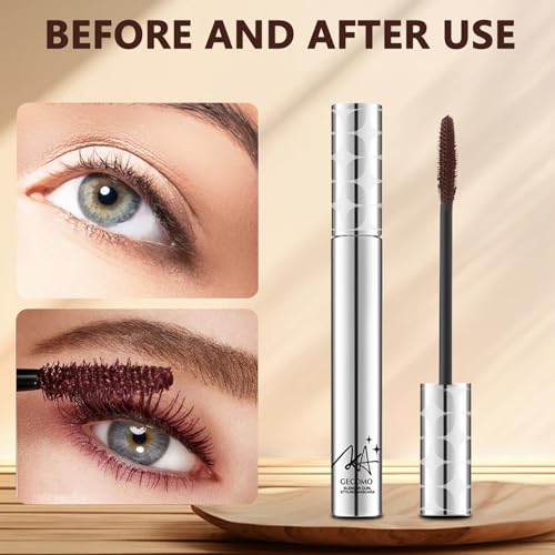 FEXPDL Waterproof Mascara Brown & Black 2 PCS Brown Mascara Waterproof Mascara Telescopic Natural Lashes Mascaras, Eye Make-up Hard Wearing Non-smudged, Non-caking, Lasts all day long. - Image 7