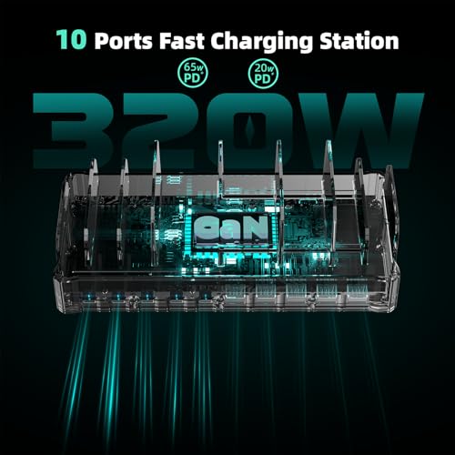 Zobirez 320W Charging Station For Multiple Devices thumb #4