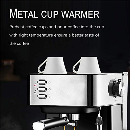 All-in-One Espresso Maker mit Foaming Milk Wand 850 W High Performance 1,6 l Removable Water Tank Coffee Maker for Espresso Cappuccino Wait. 5 All-in-One Espresso Maker mit Foaming Milk Wand 850 W High Performance 1,6 l Removable Water Tank Coffee Maker for Espresso Cappuccino Wait.