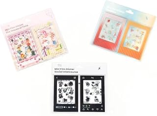 30枚セット-フォトボーダーステッカー 絵柄 3 インチ素敵なミニフォトフィルムステッカー FujiFilm Instax Mini 99/40/12/11/9/8/7S/70/50S/90 EVOインスタントフィルムに対応 チェキフィルム instax mini DIY かわいい 写真飾り 面白い 展示ピクチャー