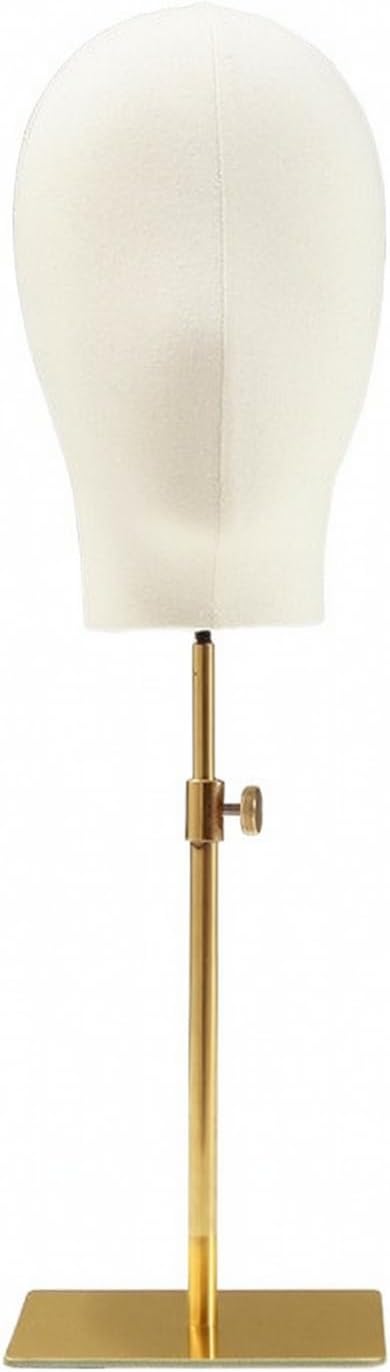 predolo Adjustable Hairpiece Display Stand | display head stand, , for Salon, Retail Store, Retailers , Beige , Base