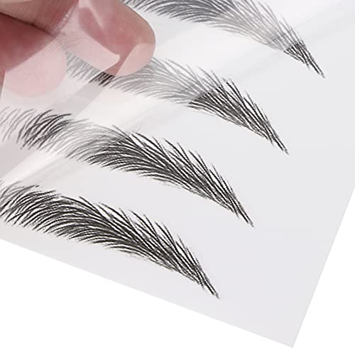 Eyebrow Tattoo Sticker Waterproof Long Lasting Natural Eyebrow Transfer Sticker Eyebrow Grooming Shaping Makeup Sticker for Women Girls(BLACK-02) - Image 4