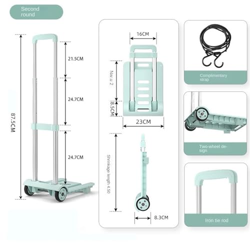 Carretilla plegable portátil para transporte miniatura 2