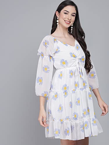 Image of FUNDAY FASHION Women's Fit And Flare Knee Length Dress