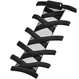 [HIGH FIVE] 靴ひも ゴム 結ばない靴紐 ほどけない ゴム紐 伸びる シューレース 無地 くつ スニーカー ローカット ハイカット １足分(２本) ブラック