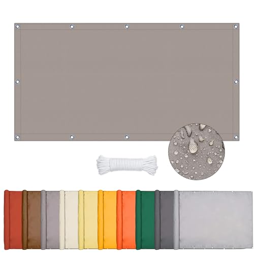 ONESHLEE Sonnensegel Wasserdicht Rechteckig, Sonnenschutz Balkon Terrasse,…