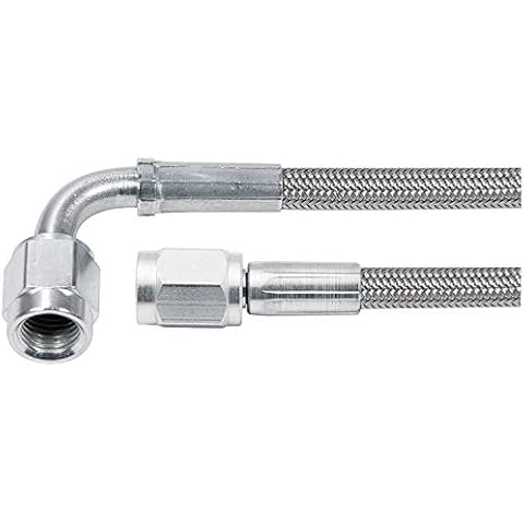 Allstar Performance ALL46304-12 12" #3 Braided Steel Lines With -3 Ends Cover
