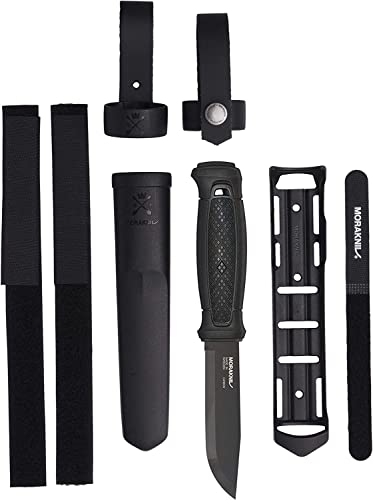 Faca de lâmina fixa Morakniv Garberg Full Tang, preto, 10 cm