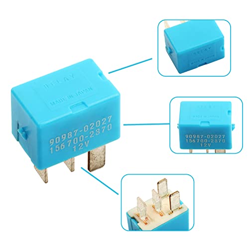 image for IJJ 2pcs 90987-02027 DC12V 20A 4pin Multiple A/C Compressor Cooling Fa