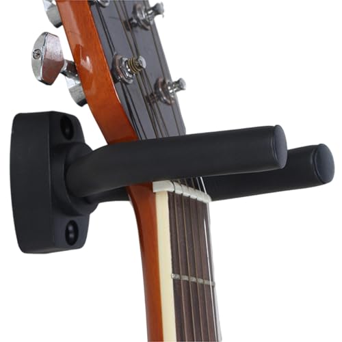 Gancho de pared para guitarra, gancho de pared para guitarra con yugo giratorio, ganchos para guitarra para accesorios de guitarra de pared fácil de instalar, yugo giratorio soporte de pared para uku