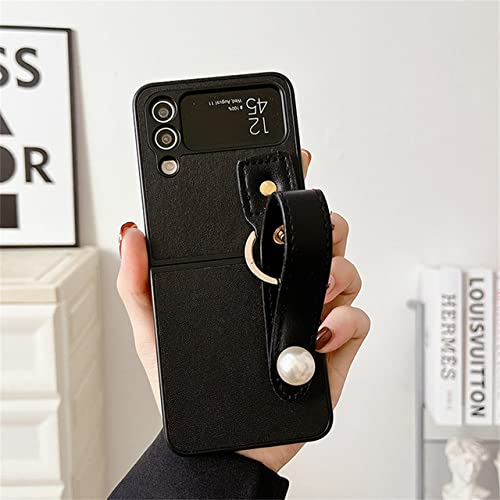 Coque support Samsung Z Flip 4 anti-chute avec bracelet perle amovible robuste