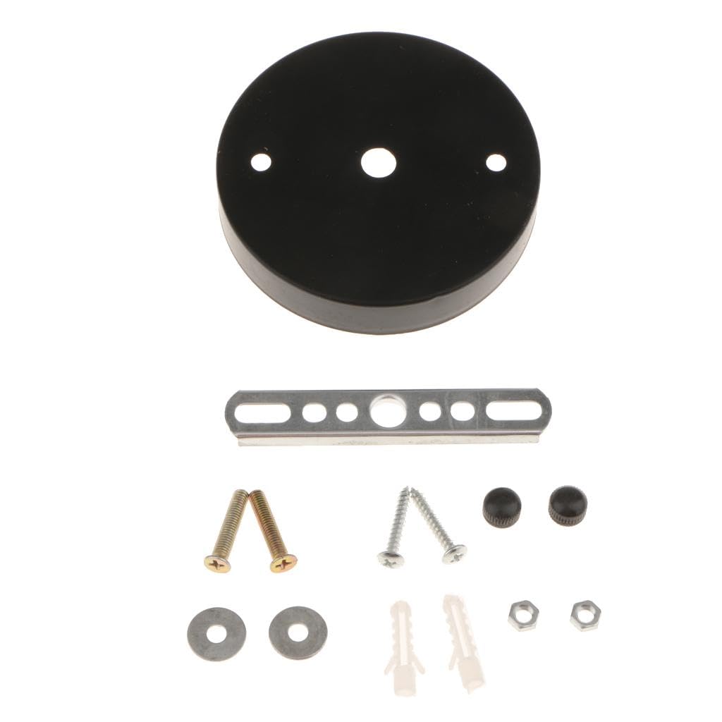 Fashion My Day Ceiling Plate Straight Edge Base Pendant Light Accessories Black-picture-26