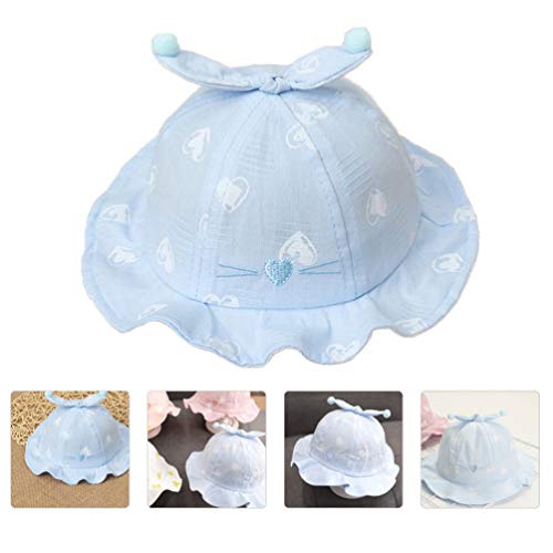 STOBOK Meninas da Criança Do Bebê Chapéu de Sol Ajustável Pescador Chapéu de Pala de Sol Chapéu de P