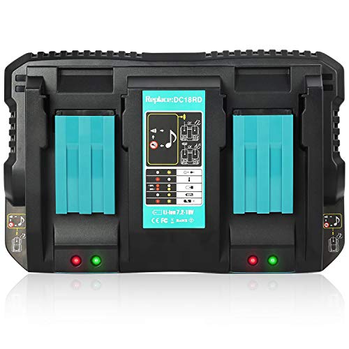 Amazon.co.jp: Gakkiti DC18RD 互換充電器 2口充電器 マキタ 14.4V/18V