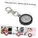 GALPADA Fashionable Metal Pocket Watch Keyring Nurse Watch with Movement Dial for Easy Reading Practical Hanging Clip for Busy Medical Professionals Decorative Nurse Gift Random Color