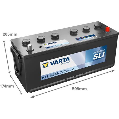 Batería Varta Promotive K11 de 12V y 143Ah para solucionar fallos de arranque en frío 3