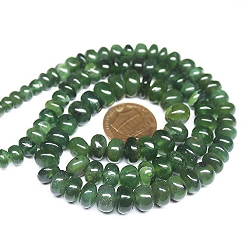 Garnet vert naturel perles rondelles lisses pour atelier bijoux et loisirs créatifs LKBEADS