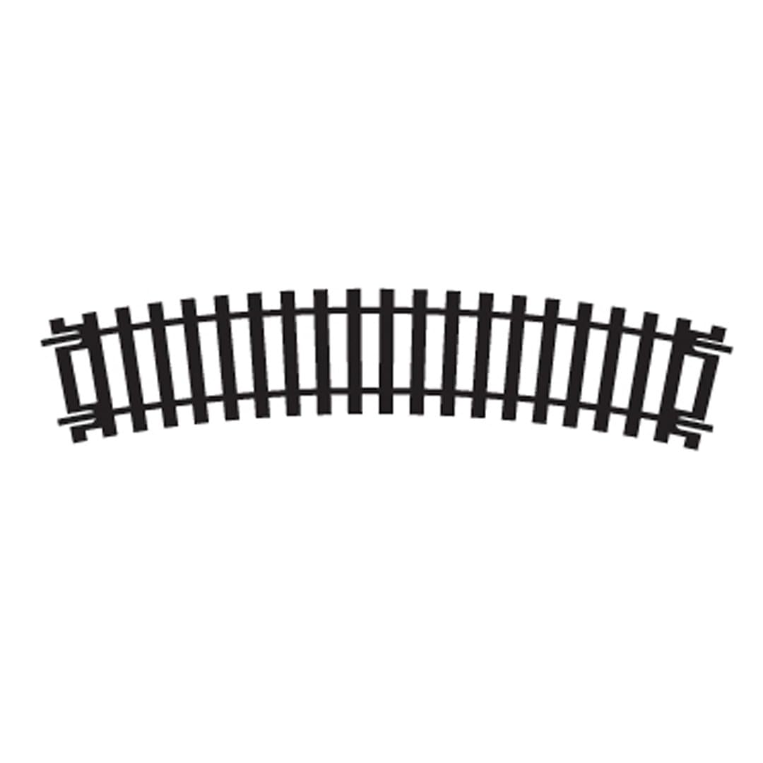 Hornby Hobby Train Tracks - R604 1st Radius Curve, 22.5-Degree Track Pieces - Small Scale Model Accessories for Train, Electric Railroad Supplies with HO/OO Gauge Compatibility, Curved Tracks