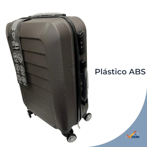 Kit 3 Malas de Viagem 23kg, 10Kg e Frasqueira 14 Polegadas Bolsa de Mão c/Trava de Senha FIbra Rígid