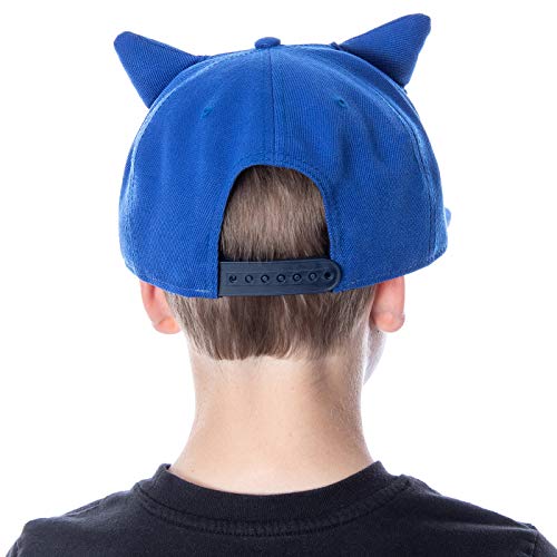 Bioworld Sonic The Hedgehog Hat Embroidered 3D Character Face And Ears Snapback Cap #TOP2