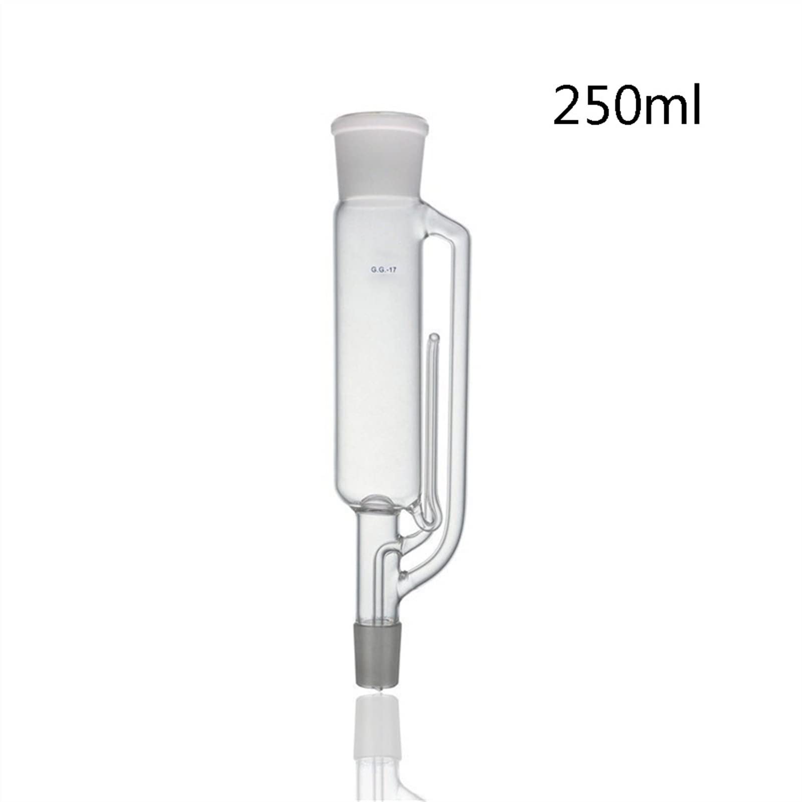 250ml Soxlet Estrattore Soxhlet Estrazione Apparecchio Borosilicato 3.3 Vetro Personalizzabile Distillazione Apparato Laboratorio di Chimica Glassware- Confezione da 1 (Size : 250ml)