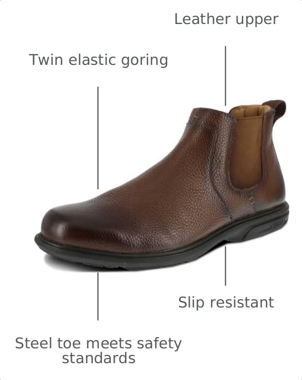 Image of Florsheim Work Loedin Chelsea Boot ST Men's Oxford | Work Boots