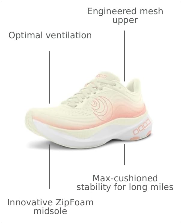 Image of Topo Athletic Women's Lightweight Comfortable 5MM Drop Aura Road Running Shoes, Athletic Shoes for Road Running