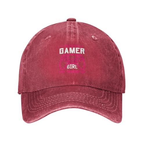 Yes I m A Gamer Girl Try to Keep Up Baseball Cap Women Men Sun Hat Vintage Washed Golf Dad Hats