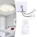 Ceiling Fan Light Remote Control with 100W Receiver Controller for 30-50W LED Fan Lights, 2.4G Remote, Bedroom Ceiling Fan Light Module