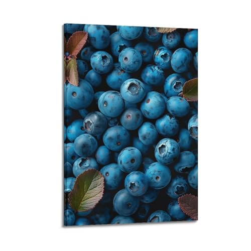 Art mural moderne fruits bleus ZHOUKEG suspension haut de gamme