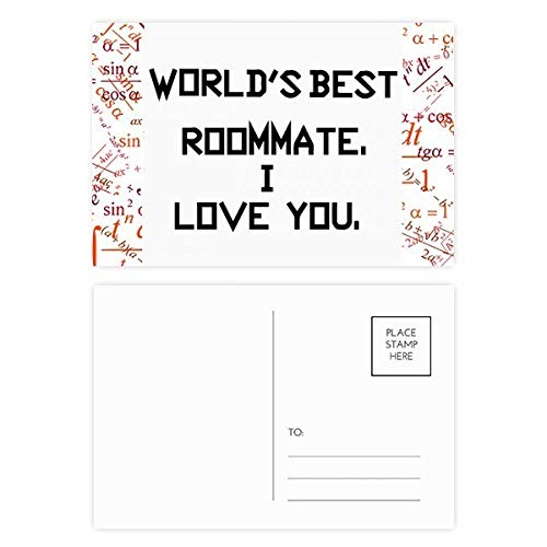 Cartes postales formule d'amour et remerciement | Idée cadeau pour colocataire